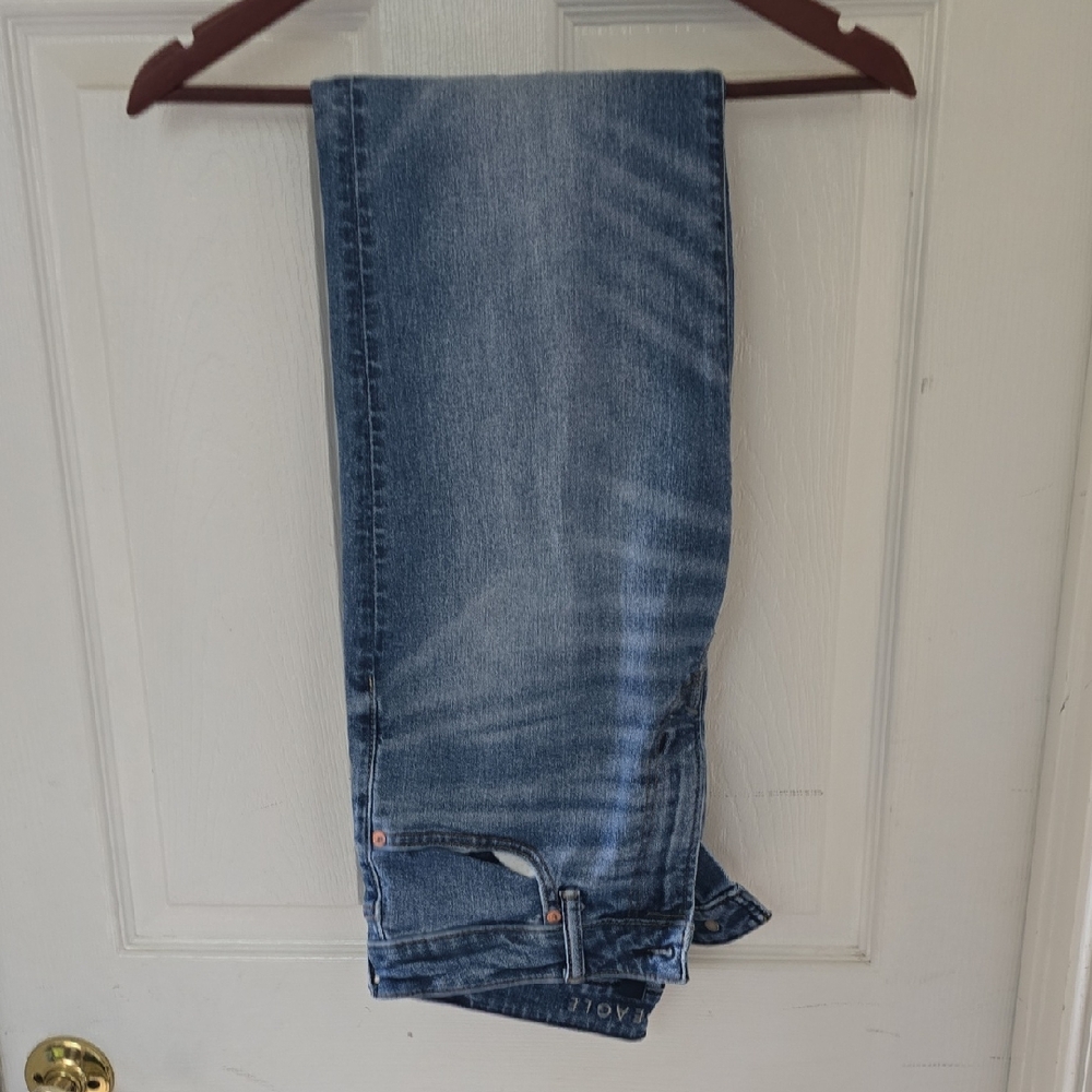 American Eagle Outfitters Men's Blue Original Straight Jeans- Size 33x34